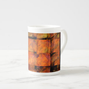 Taza De Porcelana El arte abstracto de la pared