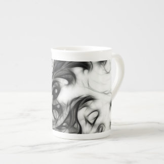 Taza De Porcelana El brillante inverso floral