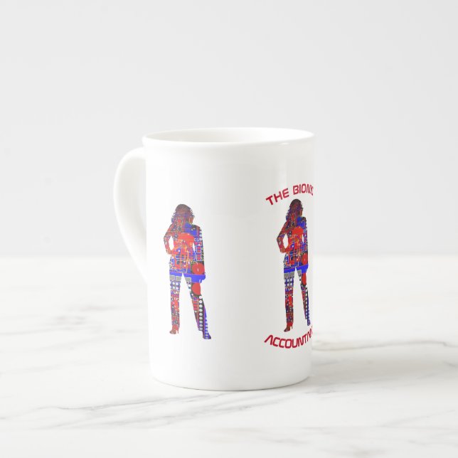 Taza De Porcelana "El contable Bionic " (Izquierda)