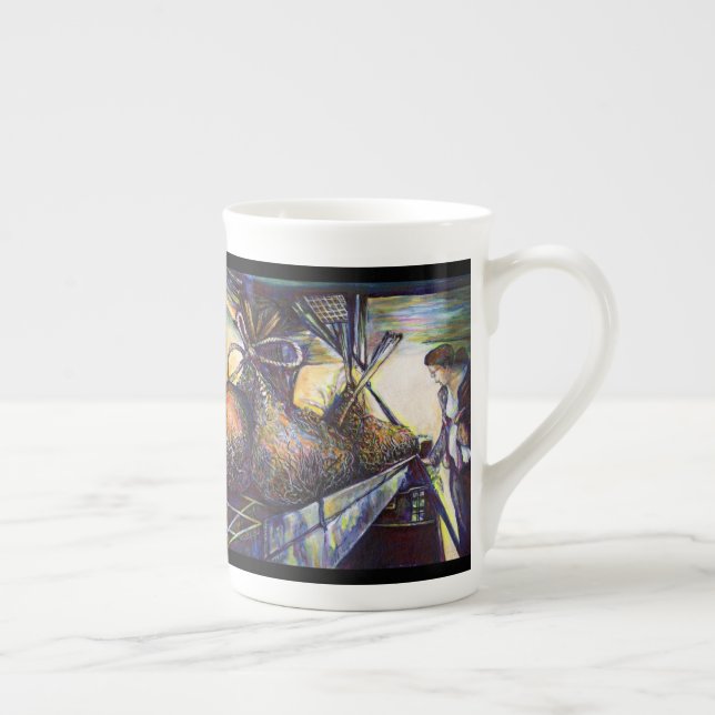 Taza De Porcelana El devastador destino de la vida (Derecha)