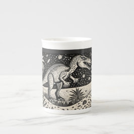 Taza De Porcelana El diseñador T-Rex Dinasaur mug para historiadores