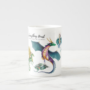 Taza De Porcelana El dragón es un legendario tipo reptil