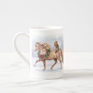 Taza De Porcelana El equipo de Navidad- Maggie y Nari