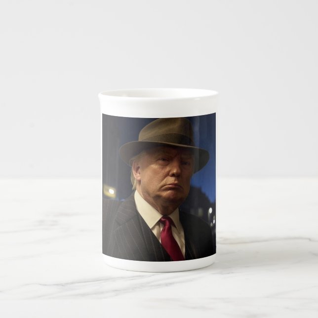 Taza De Porcelana El padrino de América Don J. Trump (Frente)