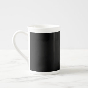 Taza De Porcelana El PERSONALIZABLE negro demencial (el negro más os