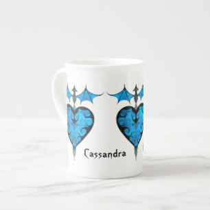 Taza De Porcelana El victorian gótico estacó el corazón del vampi