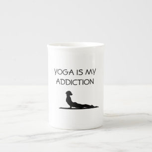 Taza De Porcelana El yoga es mi adicción