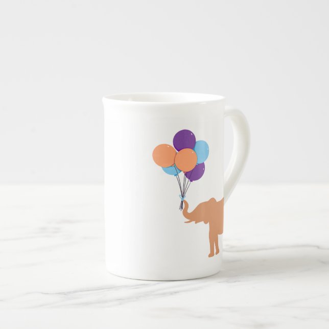 Taza De Porcelana Elefante de Globo (Derecha)