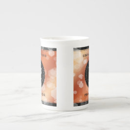 Taza De Porcelana Elegante 32° Aniversario del Boda de Bronce