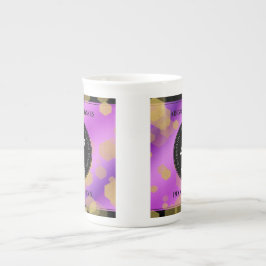 Taza De Porcelana Elegante 47° Aniversario del Boda Ametista