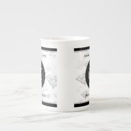 Taza De Porcelana Elegante 60° Aniversario del Boda del Diamante