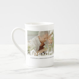 Taza De Porcelana Elegante Abuela de 2 Fotos