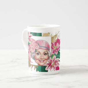 Taza De Porcelana Elegante cumpleaños 70 con la Caricatura de la Per
