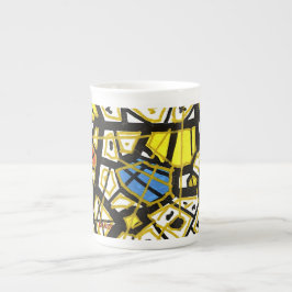 Taza de porcelana elegante GGAST Gold Series