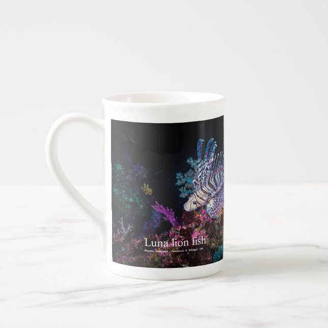 Taza De Porcelana Elegante Lionfish (Izquierda)