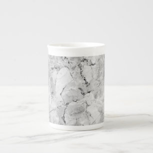 Taza De Porcelana Elegante Mosaico de Piedra Cascada Hueso China Mug