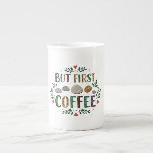 Taza De Porcelana Elegante tazón hueso de China para amantes del caf