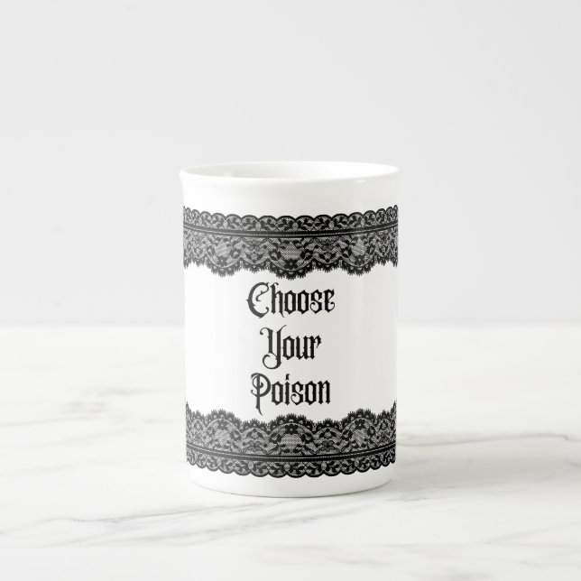 Taza De Porcelana Elija su mug de especialidad de veneno (Frente)