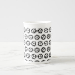 Taza De Porcelana Emblema de la Compañía de Jesús Monograma