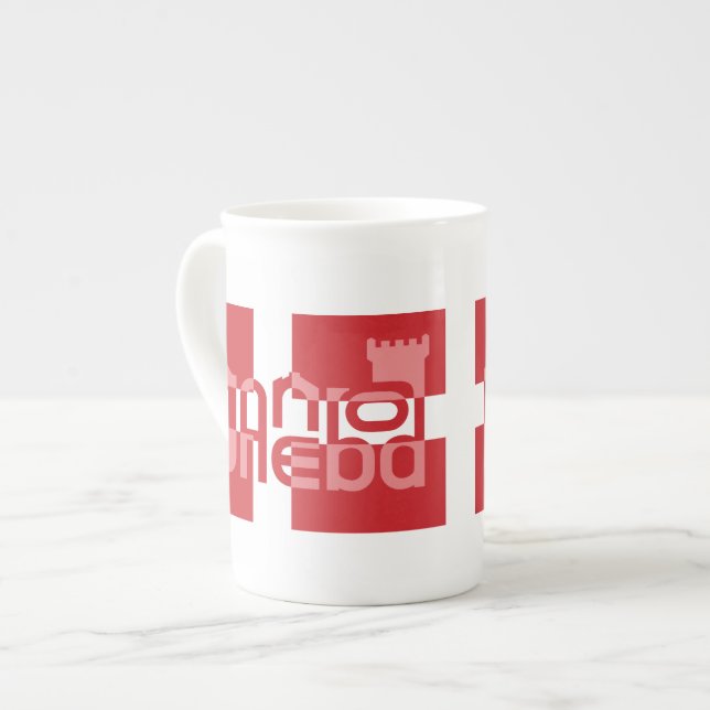 Taza De Porcelana Empuje del Gud Velsigne, Danske mínimo Ven (Izquierda)