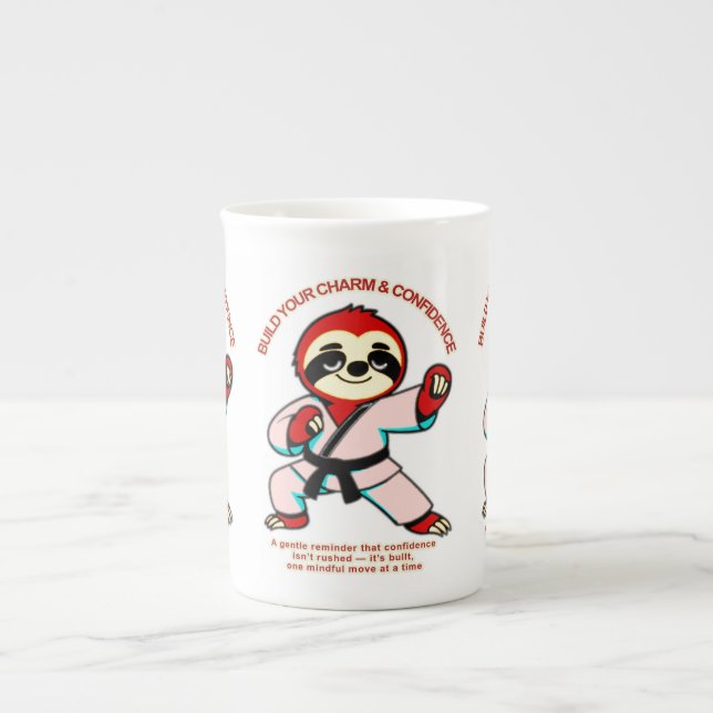Taza De Porcelana energía disciplinada (Frente)
