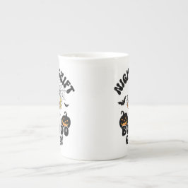 Taza De Porcelana Enfermera de turno nocturno Mug - Fantasma de la t