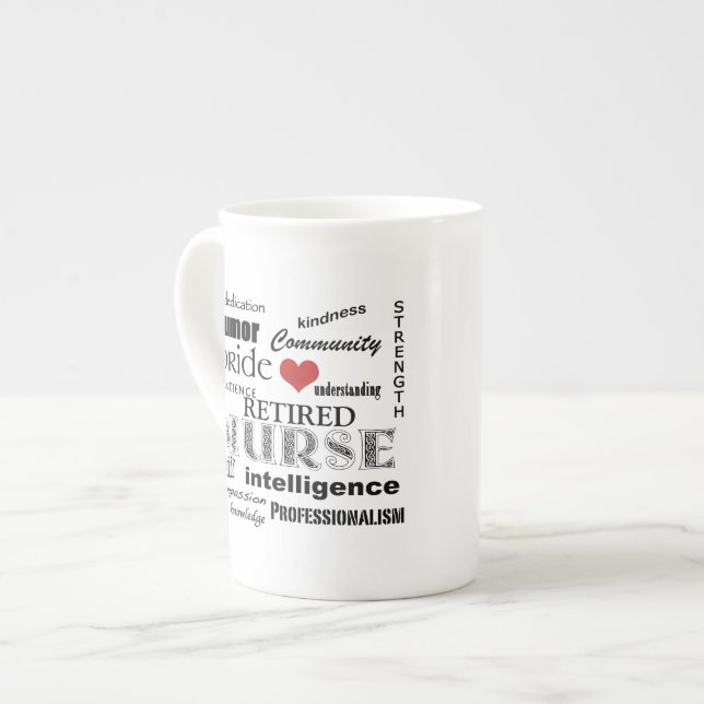 Taza De Porcelana Enfermera Pride-Attributes/RETIRED (Izquierda)