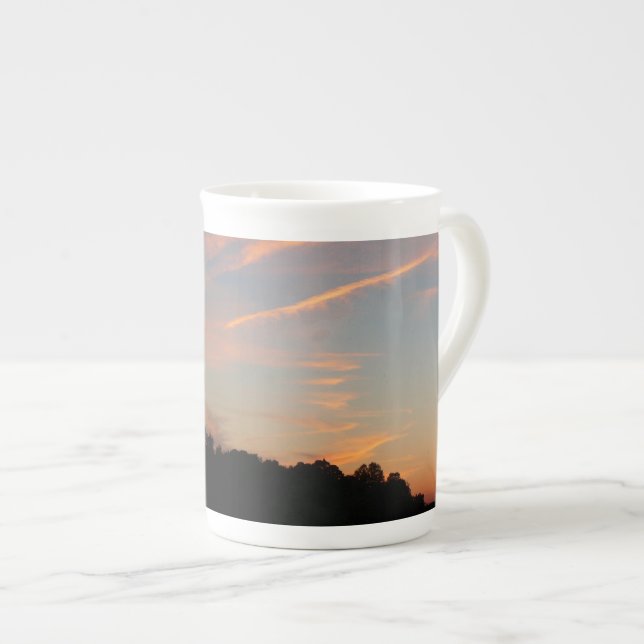 Taza De Porcelana Entorno Elkridge Sunset Maryland (Derecha)