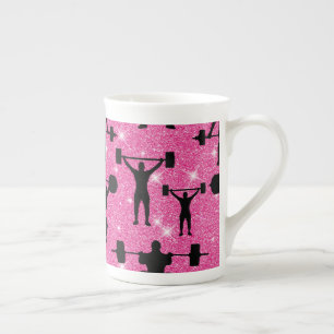 Taza De Porcelana Entrenamiento Deporte Fitness Levantamiento De Pes