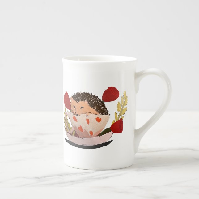 Taza De Porcelana Erizo bebé (Derecha)