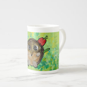 Taza De Porcelana Erizo Lindo