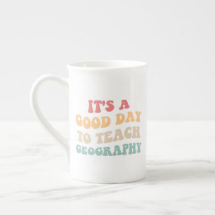 Taza De Porcelana Es Un Buen Día Para Enseñar Geografía II