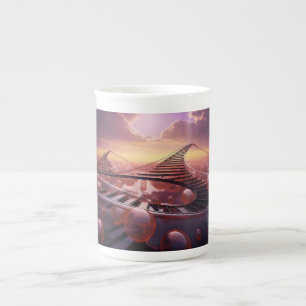 Taza De Porcelana Escaleras hasta el infinito