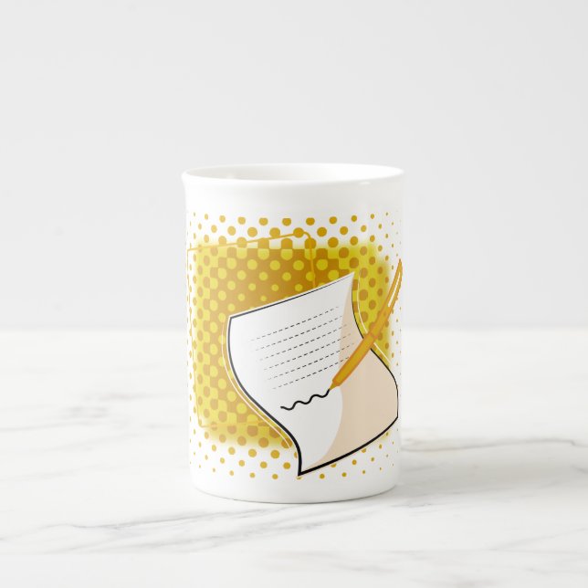 Taza De Porcelana Escribiendo a Lover (Frente)