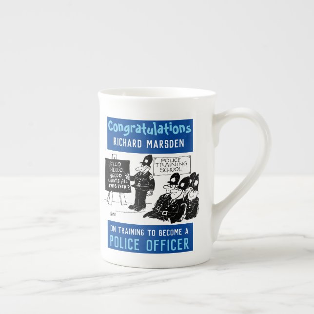 Taza De Porcelana Escuela de Capacitación Policial (Derecha)