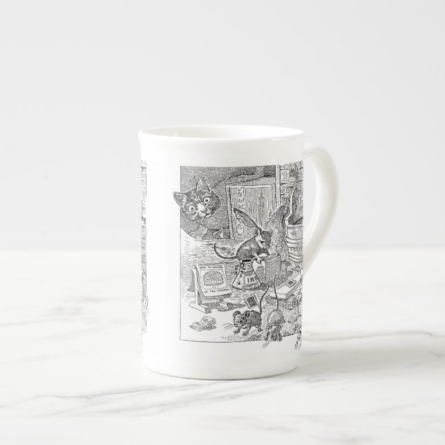 Taza De Porcelana Escuela de ratón (Derecha)