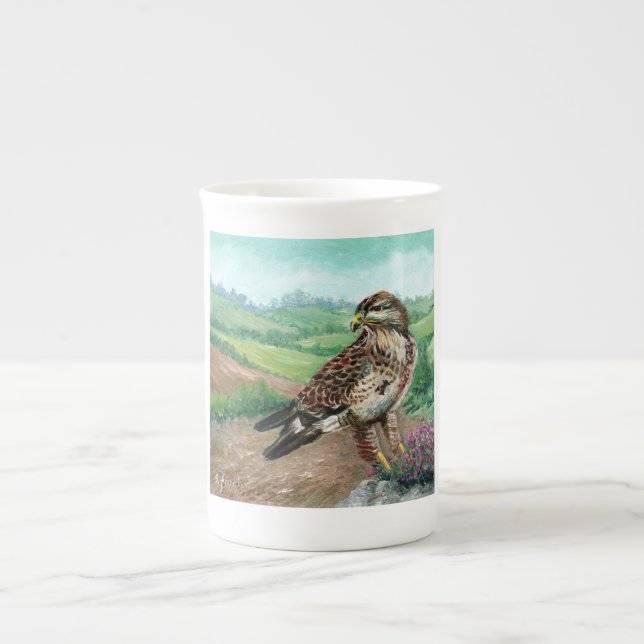 Taza De Porcelana Espíritu de Buzzard (Frente)