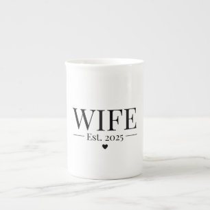 Taza De Porcelana Esposa Establecida 2025