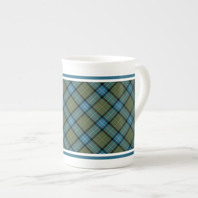Taza De Porcelana Estado de California Tartan (Derecha)