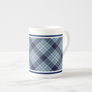 Taza De Porcelana Estado del tartán de Tejas