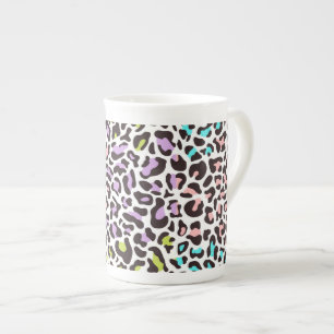 Taza De Porcelana Estampado de leopardo