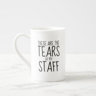 Taza De Porcelana Estas Son Las Lágrimas De Mi Personal