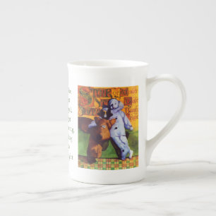 TAZA DE PORCELANA ESTRELLA DE BONOS HUESOS