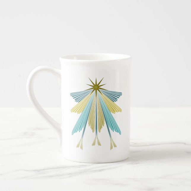 Taza De Porcelana Estrellas de hadas huelen China Mug (Izquierda)