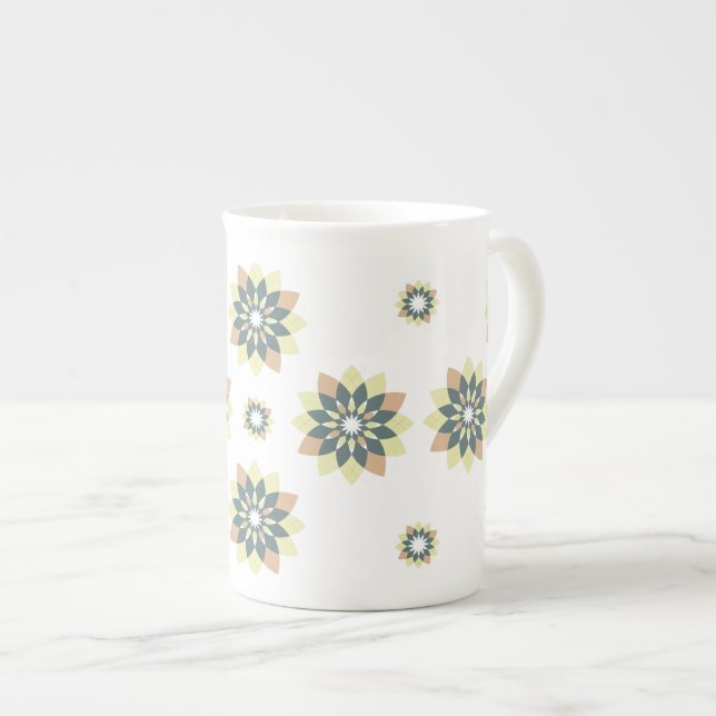 Taza De Porcelana Estrellas geométricas modernas elegantes (Derecha)