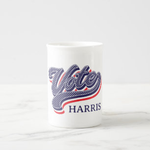 Taza De Porcelana Estrellas y franjas electorales personalizadas