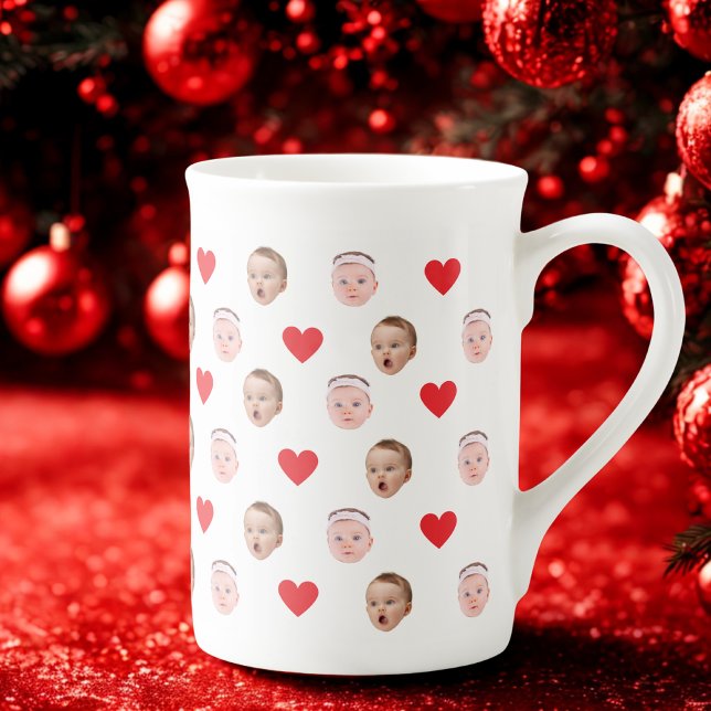 Taza De Porcelana Face Baby, Personalizado Photo Mug, Baby Gift (Subido por el creador)