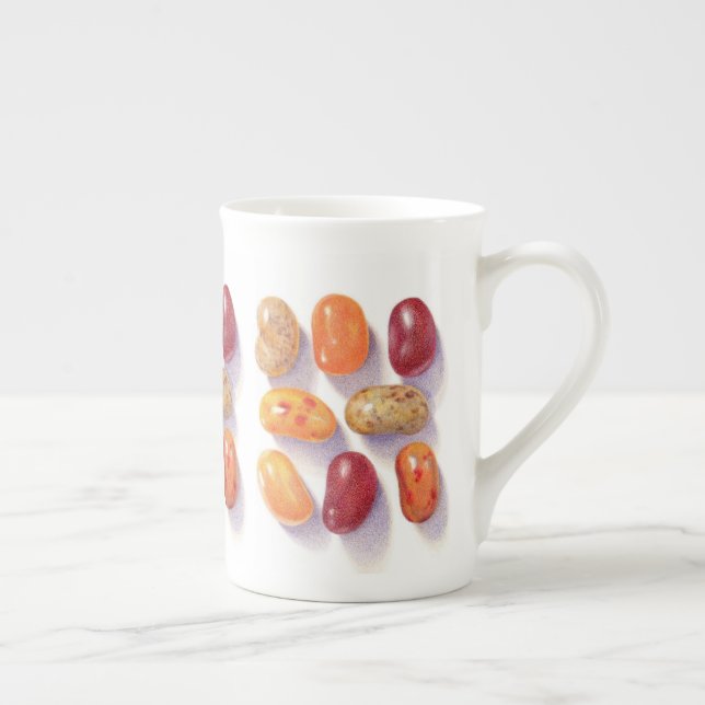 Taza De Porcelana FALL JELLY BEANS Bone China Mug (Derecha)