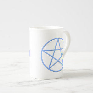 Taza De Porcelana Falln Pagan Pentacle