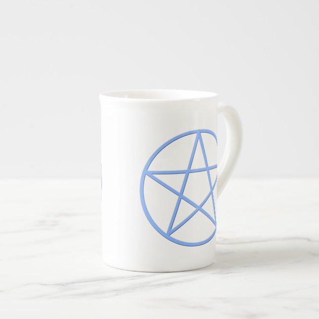 Taza De Porcelana Falln Pagan Pentacle (Derecha)